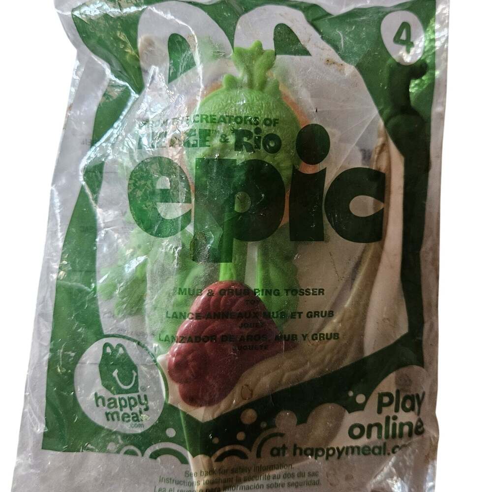 2013 McDonalds Ice Age and Rio Epic Mub and Grub Ring Toss New in Package 4